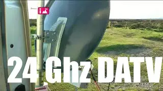 100 km 24 Ghz DATV Demo between Rob (M0DTS) and Noel (G8GTZ) live on QO100