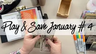 Savings Game Day January # 4 | Playing Games & Challenges + Building Real Savings | Cash Stuffing