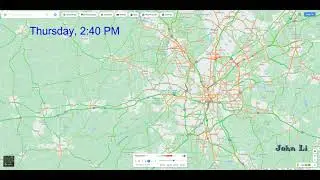 Atlanta metropolitan area typical daily traffic by Google - November 2021