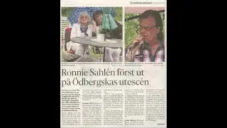 Ronnie Sahl&eacute;n  p&aring; &Ouml;dbergskas utescen 20180628