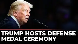 LIVE: President Donald Trump Hosts Mexican Border Defense Medal Presentation | US News | Latest