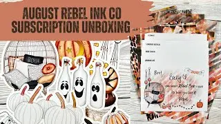Unboxing ALL of August 2023 Rebel ink co SUBSCRIPTIONS