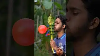 new Creative Iceapple leave and balloone Slingshots Balloone popping video #Bamboo #Diy #shorts
