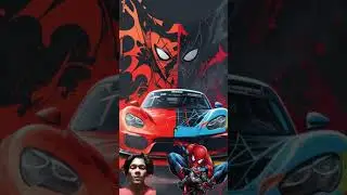 Super Cars X superherO 📸 #shorts #supercars #avengers #marvel @CartoonFinalamazing