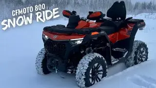 CFMOTO Cforce 800 Touring Езда по глубокому снегу