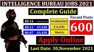How to apply online in IB Jobs 2021| Intelligence Bureau Jobs Pakistan 2021| IB Recruitment 2021
