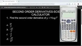 Second Order Derivatives Using Scientific Calculator