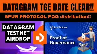 Datagram Listing Date Confirm 🔥DataGram Eligibility 6k Points OR 100 Hours Uptime !! SPUR POG Badge
