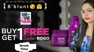 Best Hair Fall Shampoo & conditioner  / B'blunt buy one get one Offer / Honest Review || In Hindi ||
