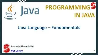 Java Language – Fundamentals | @ST-Library