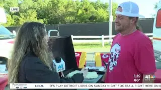 Chiefs fans kick off game day early ahead of SNF showdown against Lions