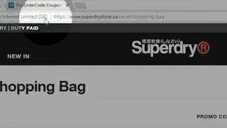 How to apply Superdry promo code?