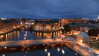 8419. Riksdagshuset (Parliament) Drone Stock Footage Video