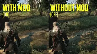 Witcher 3 Soft Shadows & Contact Shadows mod (Blitz FX) - quick comparison (RX 560)