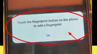Touch the fingerprint button on the phone to add a fingerprint Problem