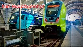Z&uuml;ge Kiel Hauptbahnhof 🚄 06.2025-main railway station in the northern German city of Kiel