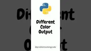 print the python output on the terminal with different colors like RED, WHITE, etc. 