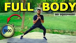 10 Minutes Full Body workout In Nature &mdash; Burn Fat Fast  ( No Equipment )
