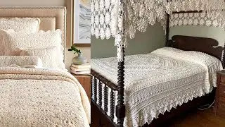 Vintage Crochet Bed Covers That Never Go Out of Style//Crochet Bedsheets That Look Purely Royal