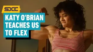 Twisters & Love Lies Bleeding Star Katy O’Brian Teaches Us How To Flex | Comic Con 2024