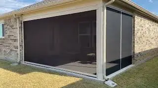 Expert DynaLux Motorized Screen Installation for Your Patio | Double T Screened Patios ✅