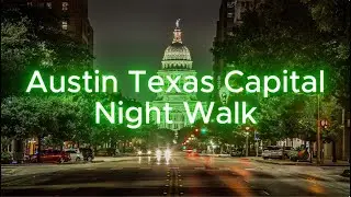 [4K] Austin Texas Night Walk 🌙 | Downtown City Lights & Texas Capitol + Roaring Fork Dinner Tour