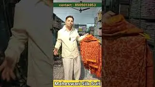 new exclusive handblock maheswari silk suit