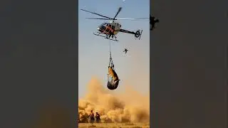 helicopter lifting leopard #finwhale #leopard #animals #rescue