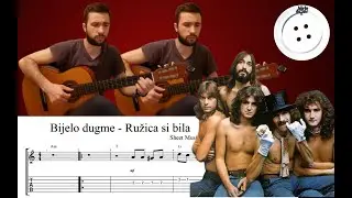 Bijelo dugme - Ružica si bila | Guitar cover (Note / Tabovi & Akordi)
