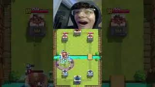 Beating arena 1 players using only defensive graveyards 😭🙏 #clashroyale #gaming (reaction)