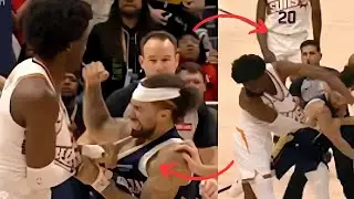 Jose Alvarado and Mark Williams throw punches during fight and get ejected 😳 Explosive NBA Fight