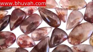 cherry quartz stone gemstone natural healing cabochon