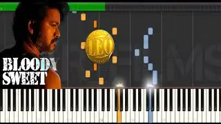 LEO Bloody Sweet MASS BGM Keyboard Notes Piano Cover || Thalapathy Vijay | Anirudh ||