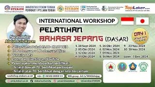 International Workshop, Pelatihan Bahasa Jepang (Dasar)