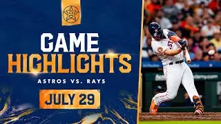 Rays vs. Astros Game Highlights (7/29/23) | MLB Highlights