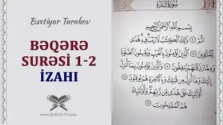 Qurani-Kərimdə olan qaydaların izahı #2 | Bəqərə surəsi 1-2 | Bəxtiyar Turabov