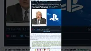 Sony president says Sony may go 3rd party
