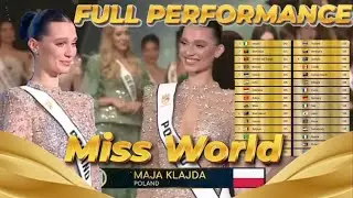 FULL PERFORMANCE - MAJA KLAJDA 72nd Miss World Europe 2025 3rd Place
