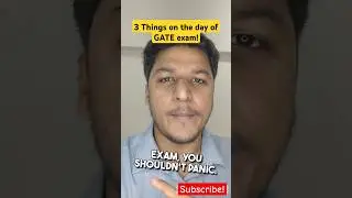 3 Things You Should Keep in Mind on the day of GATE exam! #gate #gateexcellence #iitbombay #iit