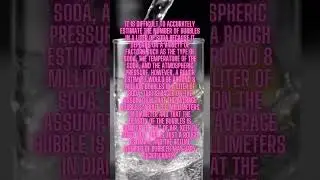 How many bubbles is in one liter soda