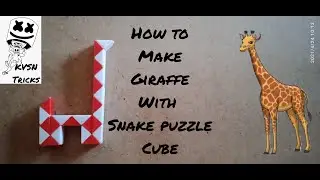 How to do giraffe with snake puzzle cube in telugu