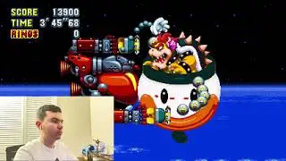 SonicMania final boss fight/doomsday zone & Bower #sonicmania