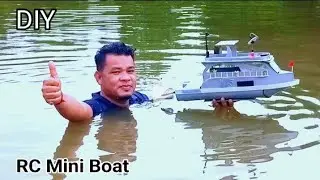 How to Make Boat with PVC and DC motor !! DIY