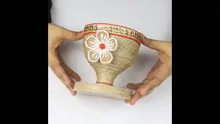 Organizer DIY Ideas with Plastic Bottle and Jute  🔥 #diy #youtubeshorts #shorts
