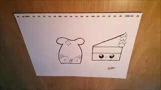 Let's doodle! ~ Kawaii Toast & Cake