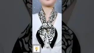 How to tie a scarf around your neck.