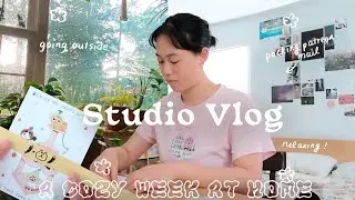 Студийный видеоблог 28 ★彡 Уютная неделя дома, упаковка писем от подписчиков Patreon и переезд!
