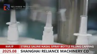 RELIANCE RVFP Automatic Sterile 15ML 20ML Saline Nasal Spray Bottle Filling Capping Labeling Machine