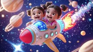 Chunni Munni and the Giggle Rocket Ride 🚀😄 | Funny Space Song for Kids | Nursery Rhymes in English