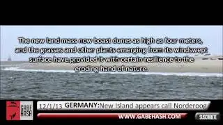 NEW ISLAND APPEARS OFF COAST OF GERMANY JANUARY 12 2013